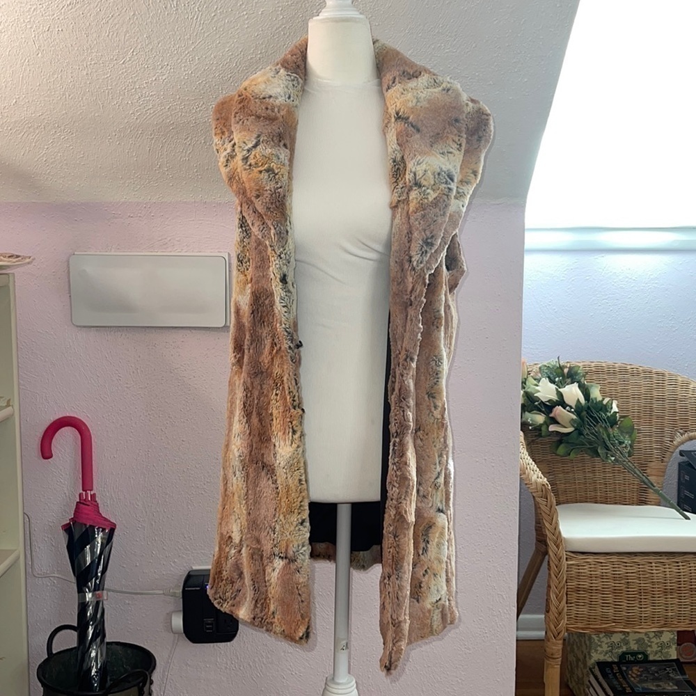 Alice + Olivia Multicolor Faux Fur Vest - Picture 3 of 11